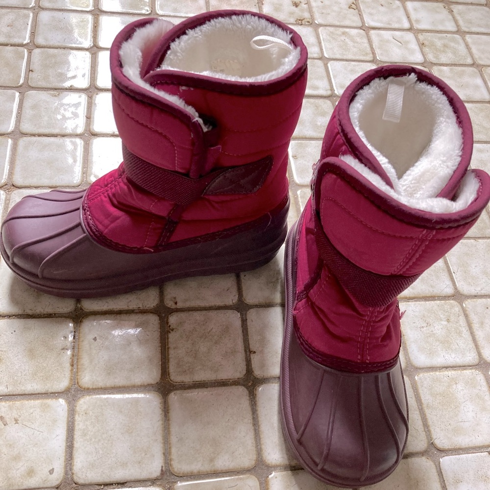 The Children's Place Girls Pink/purple Winter Snow boots